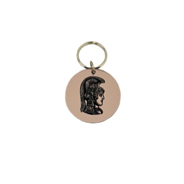 Athena Plexiglass Keychain with Rosegold Mirror